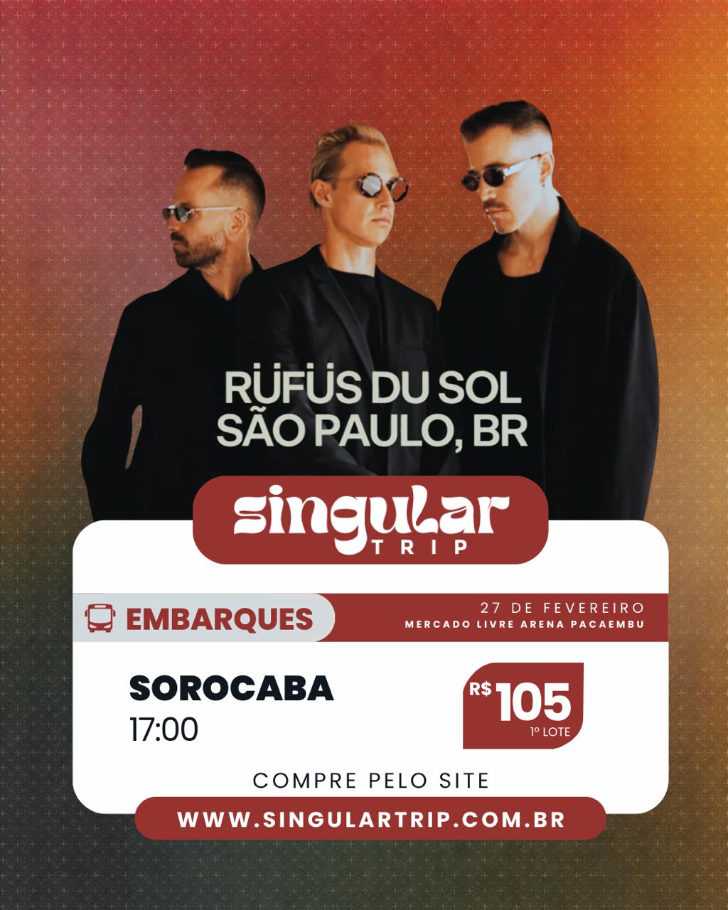 Excursão - Rufus Du Sol - São Paulo